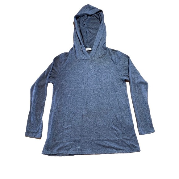 Jenny Boston Women's Hooded pullover shirt with pocket. Super soft. Blue. Small - Picture 1 of 5